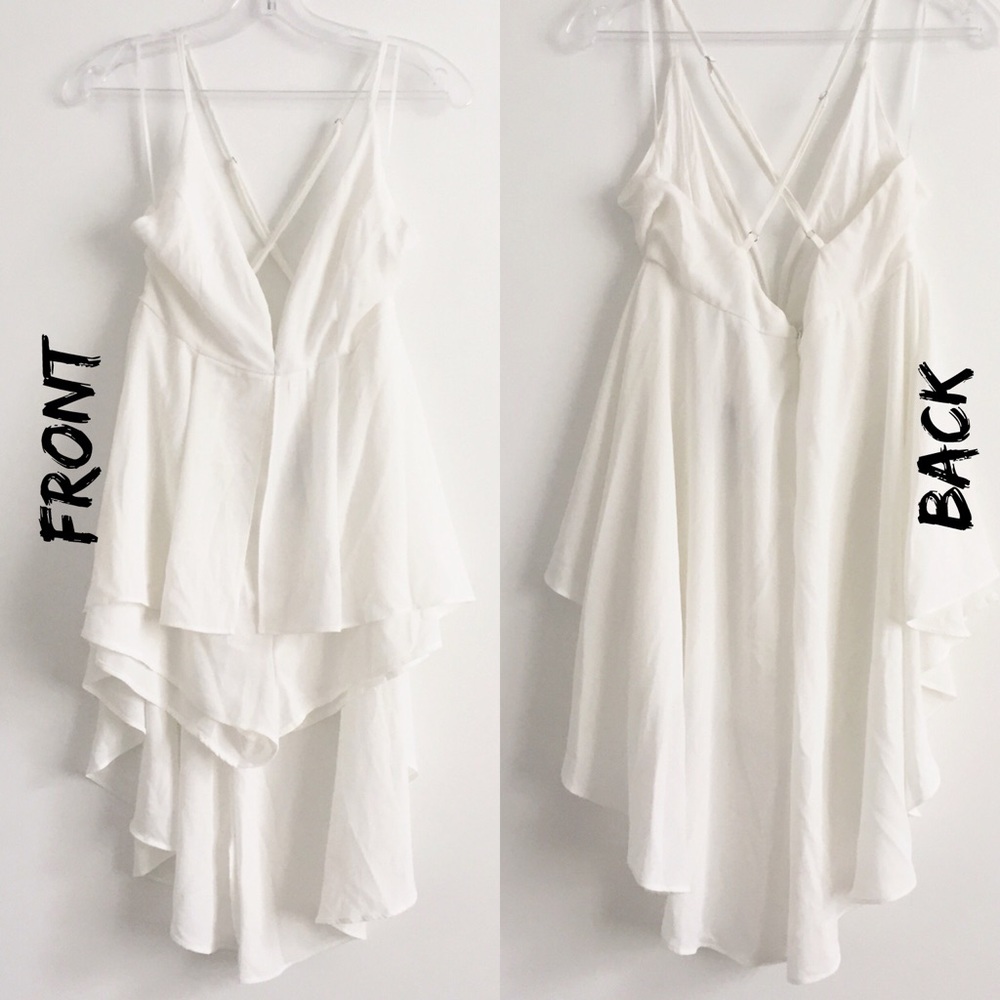 Low Cut Back Crisscross Romper